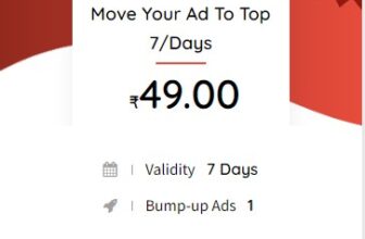 Move your ad to top level-BUY 7 Days and Get 7 Days Extra Visibility(Free)